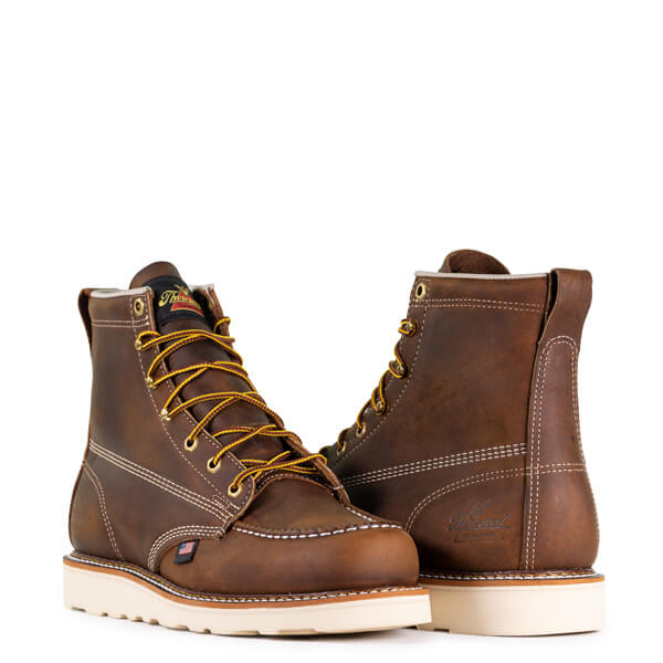 Thorogood Men's American Heritage 6 Inch Trail Crazy Horse Moc Toe Maxwear Wedge - Image 3