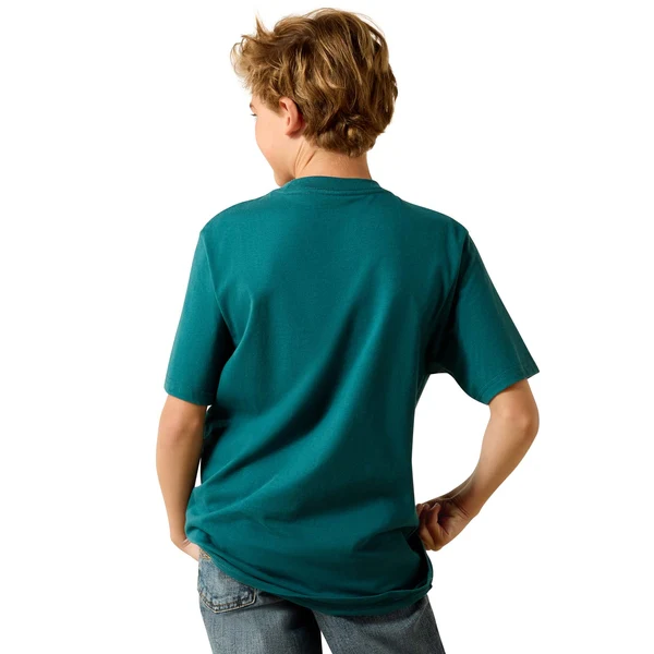 Ariat Boy's Cattle Skull Freedom Short-Sleeve T-Shirt - Image 3