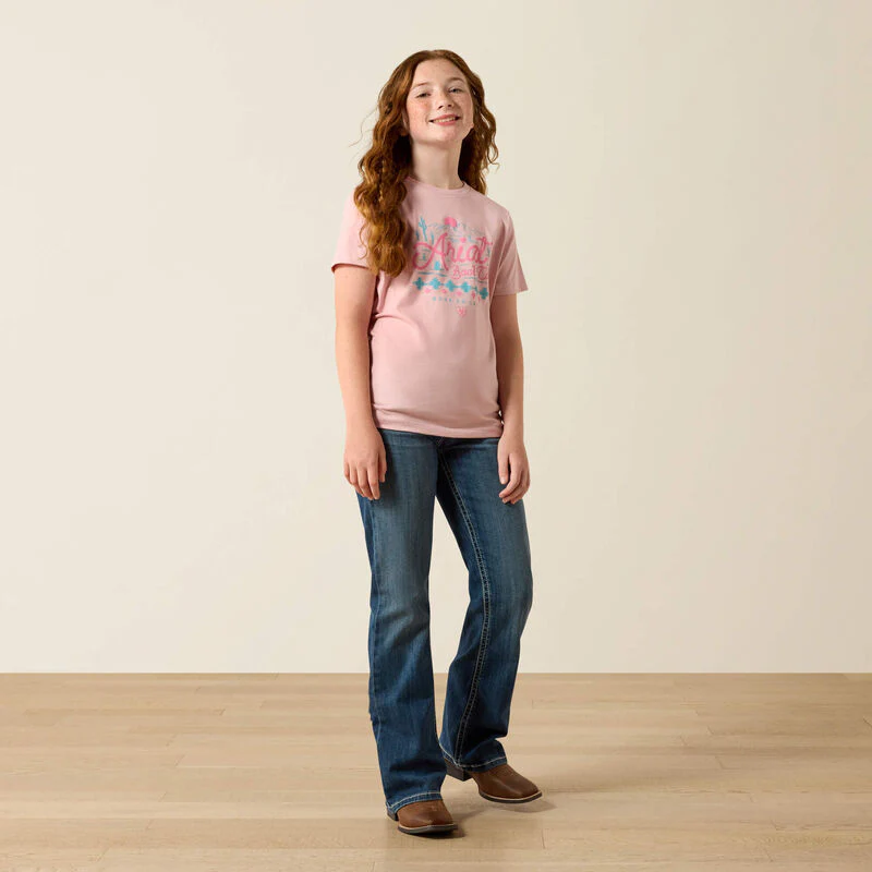 Ariat Girl's Southwest Sunset Short-Sleeve T-Shirt - Image 3