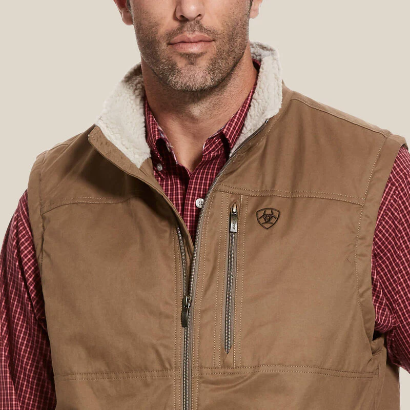 Ariat Men's Grizzly Canvas Vest - Image 3