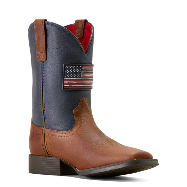 Ariat Kid's Freedom Rider Wide Square Toe Western Boot - Image 3