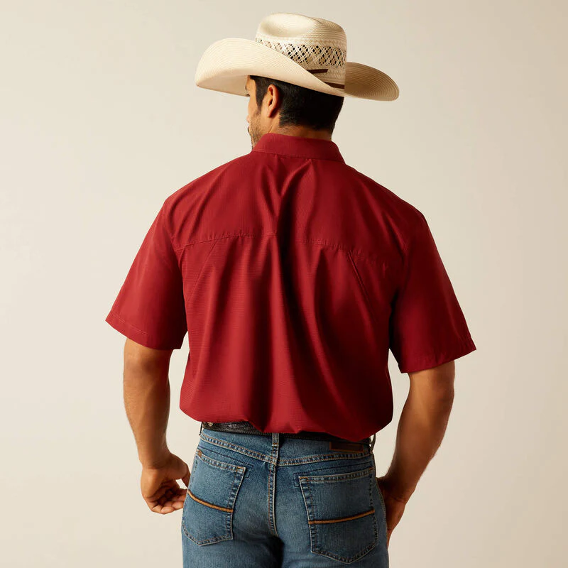 Ariat Men's 360 Airflow Short-Sleeve Button-Down Classic Fit Shirt - Image 2