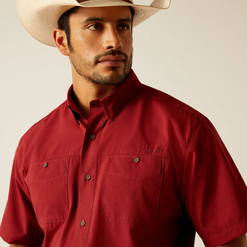 Ariat Men's 360 Airflow Short-Sleeve Button-Down Classic Fit Shirt - Image 3