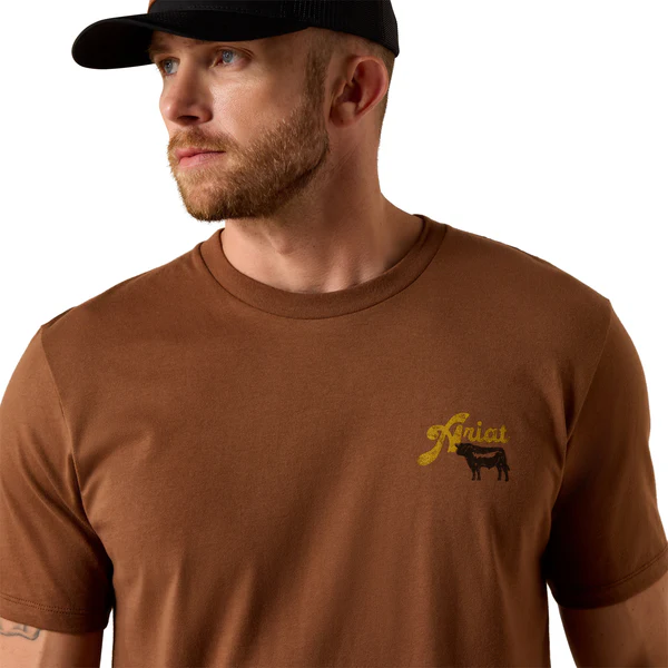 Ariat Men's BBQ Smoke Classic Fit Short-Sleeve T-Shirt - Image 3