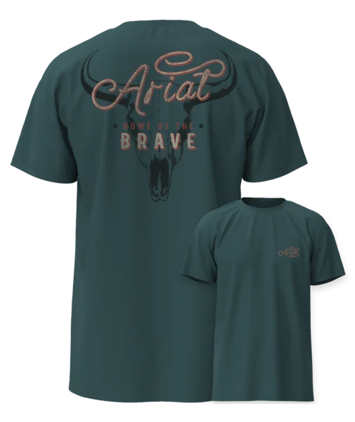 Ariat Men's Cattle Skull Freedom Classic Fit Short-Sleeve T-Shirt - Image 3