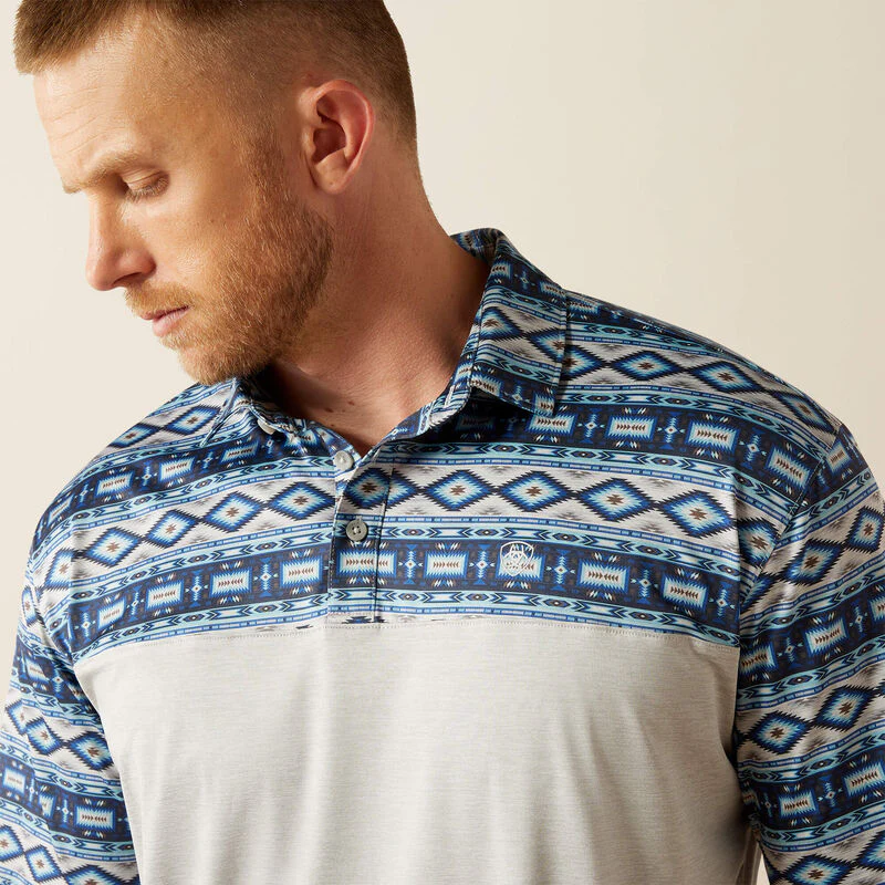 Ariat Men's Charger 2.0 Color Block Polo - Image 3