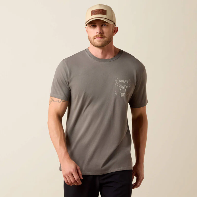 Ariat Men's Desert Badge Tradition Classic Fit Short-Sleeve T - Image 2