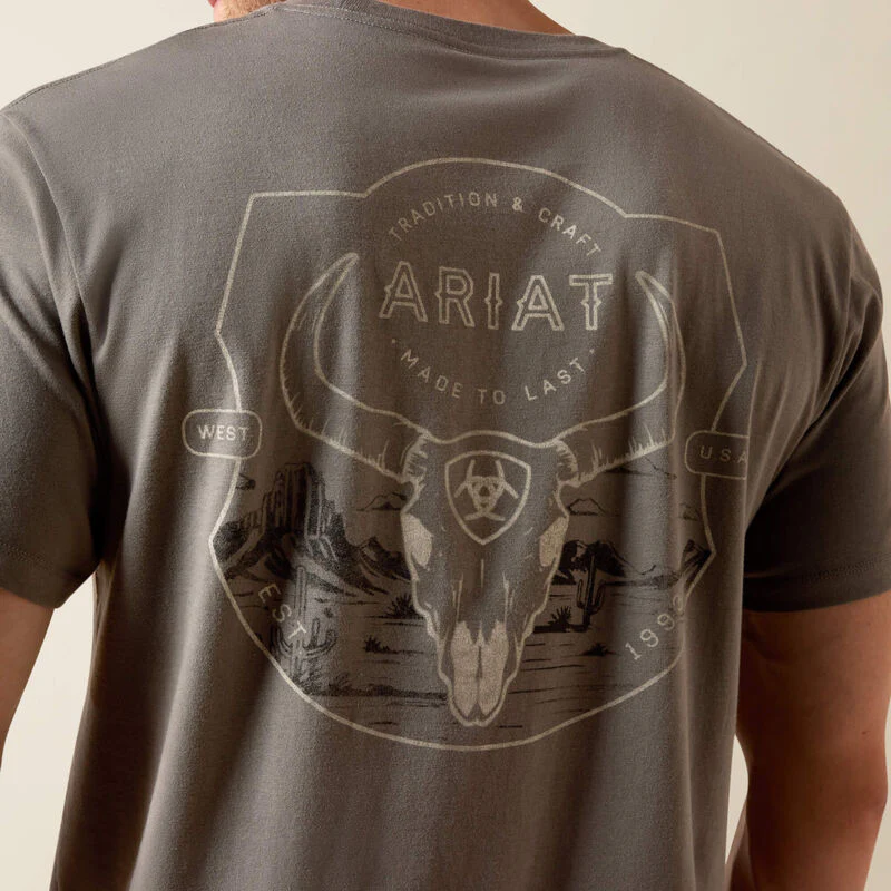 Ariat Men's Desert Badge Tradition Classic Fit Short-Sleeve T - Image 3