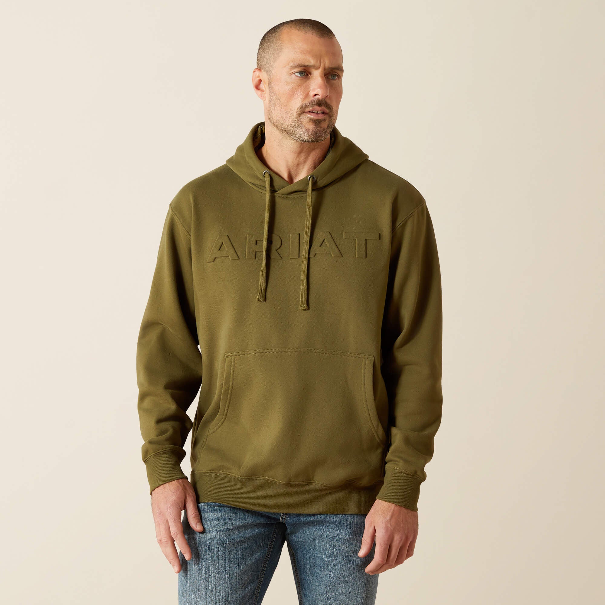 Ariat Men's Embossed Logo Hoodie - Image 6