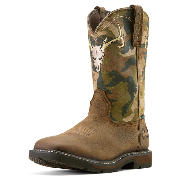 Ariat Men's Groundbreaker Antler Waterproof Wide Square Toe Work Boot - Image 3