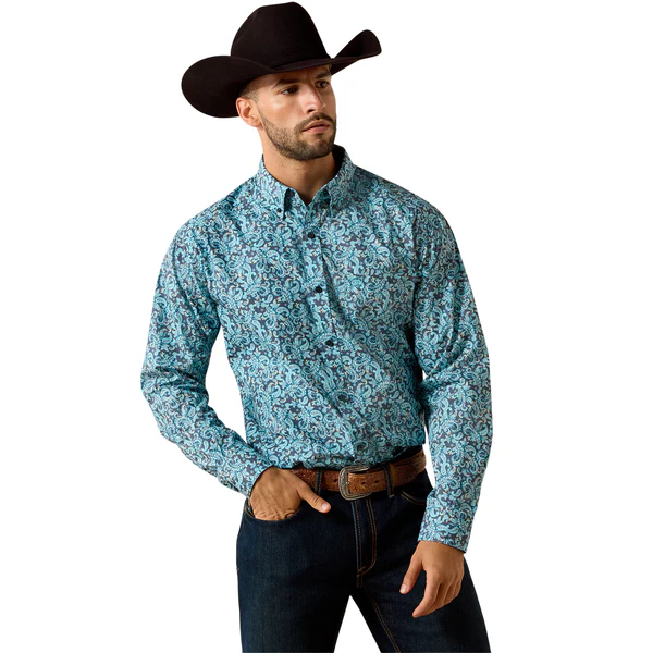 Ariat Men's Phelps Classic Fit Long-Sleeve Shirt - Image 3