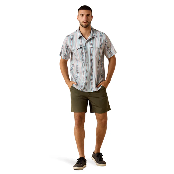 Ariat Men's Printed VentTEK Western Yoke Classic Fit Snap Shirt - Image 3