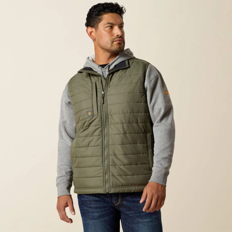 Ariat Men's Rebar Cordura Ripstop Lightweight Insulated Vest - Image 4