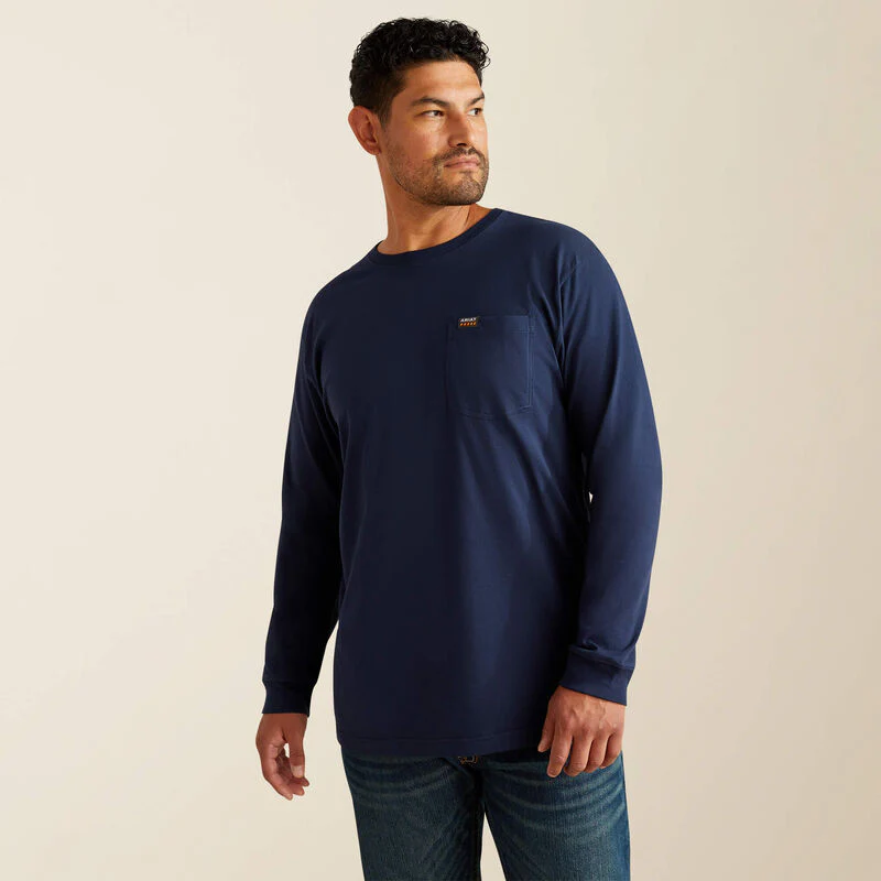 Ariat Men's Rebar Cotton Strong Standard Pocket T-Shirt - Image 5