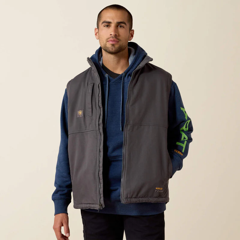 Ariat Men's Rebar DuraCanvas Vest - Image 4