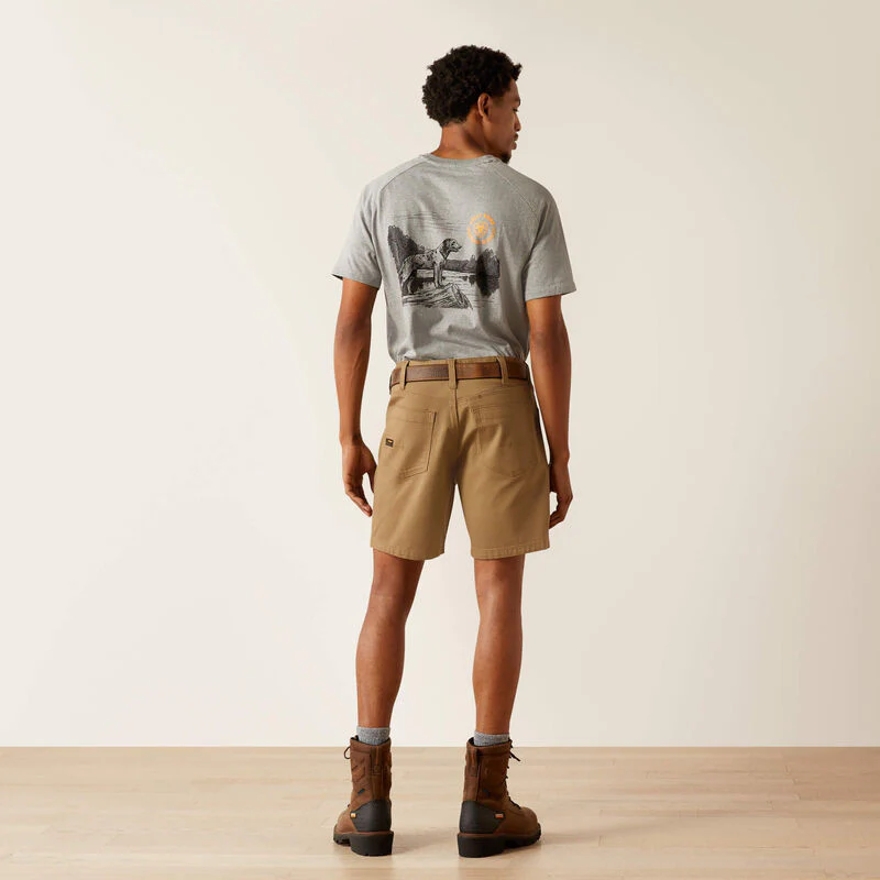 Ariat Men's Rebar DuraStretch Made Tough 8 Inch Short - Image 2