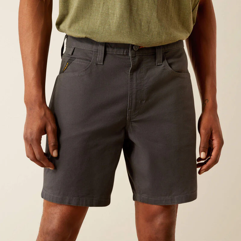 Ariat Men's Rebar DuraStretch Made Tough 8 Inch Short - Image 3