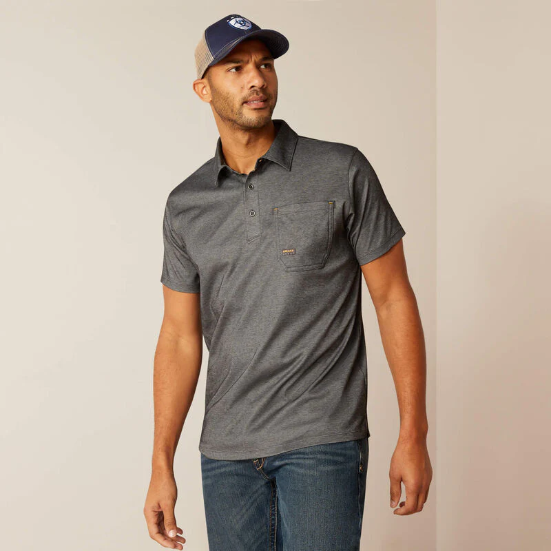 Ariat Men's Rebar Foreman Polo - Image 4