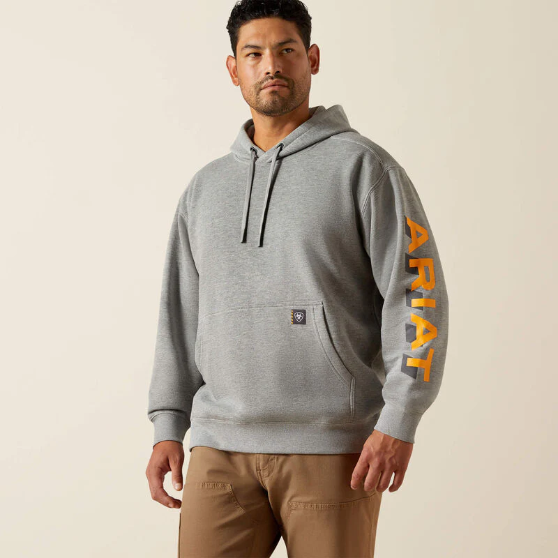Ariat Men's Rebar Lightweight Logo Hoodie - Image 4