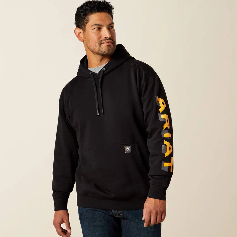 Ariat Men's Rebar Lightweight Logo Hoodie - Image 5