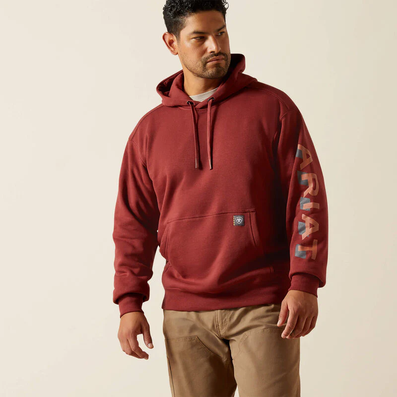 Ariat Men's Rebar Lightweight Logo Hoodie - Image 6
