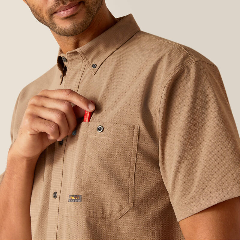Ariat Men's Rebar Made Tough 360 AirFlow Work Shirt - Image 4