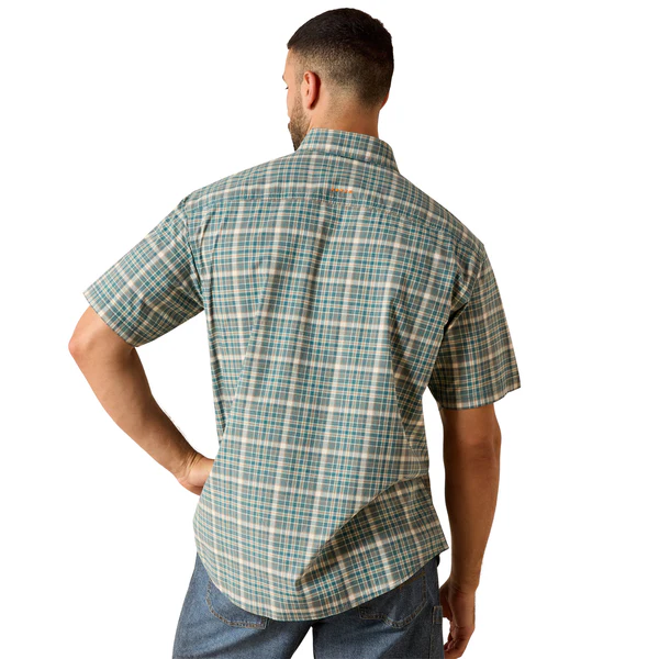 Ariat Men's Rebar Made Tough DuraStretch Short-Sleeve Work Shirt - Image 2