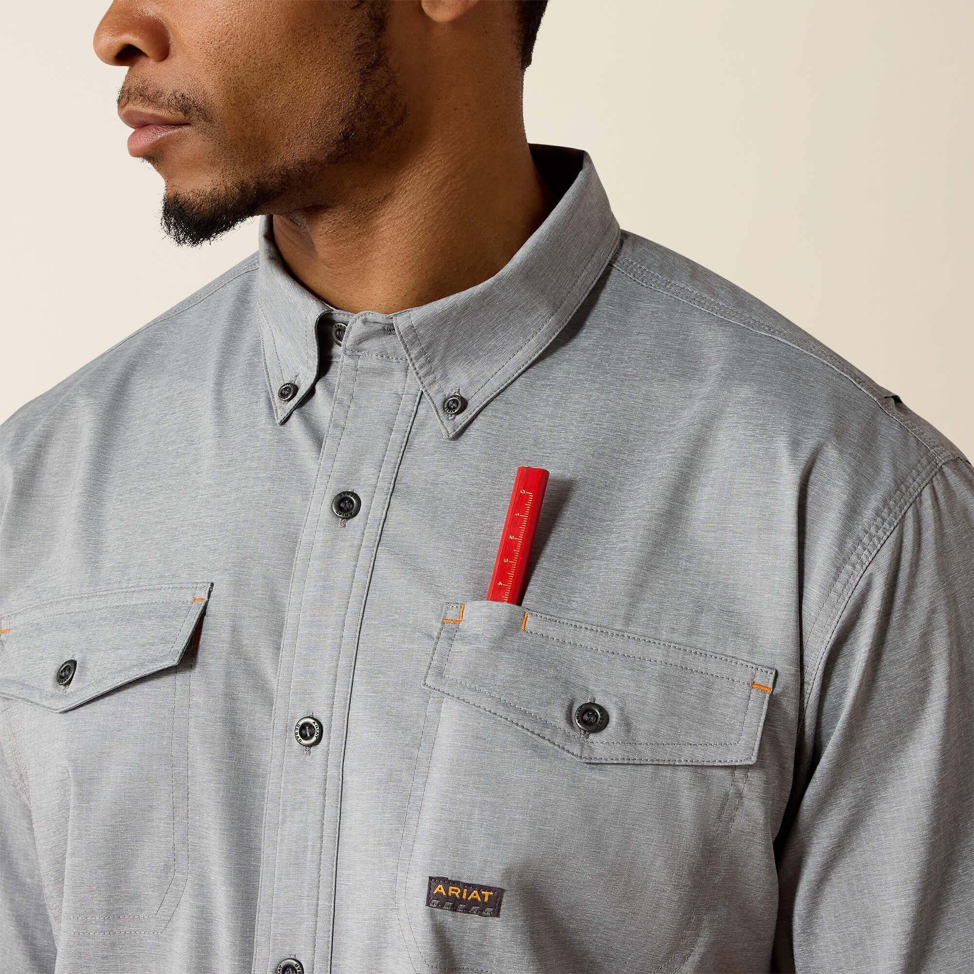 Ariat Men's Rebar Made Tough VentTEK DuraStretch Work Shirt - Image 6