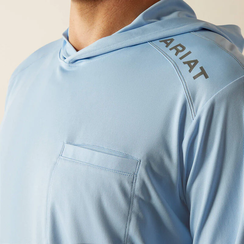 Ariat Men's Rebar Sunblocker Hooded T-Shirt - Image 3