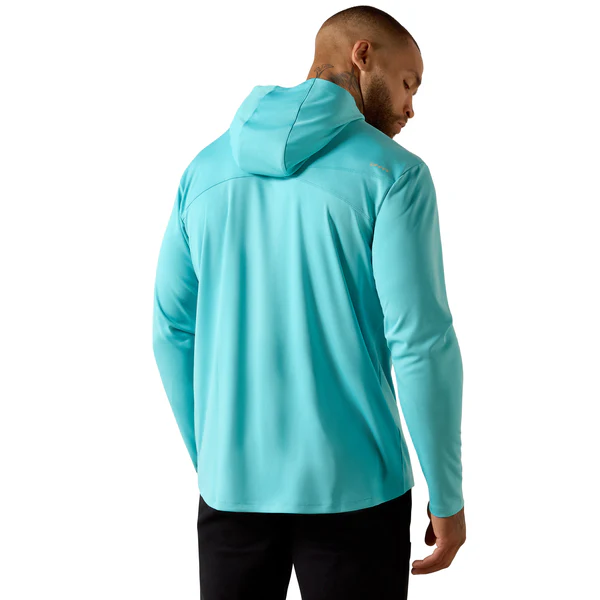 Ariat Men's Rebar Sunblocker Long-Sleeve Hooded T-Shirt - Image 2