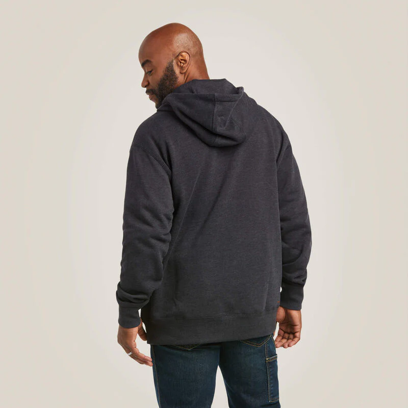Ariat Men's Rebar Workman 1/4 Zip Hoodie - Image 2