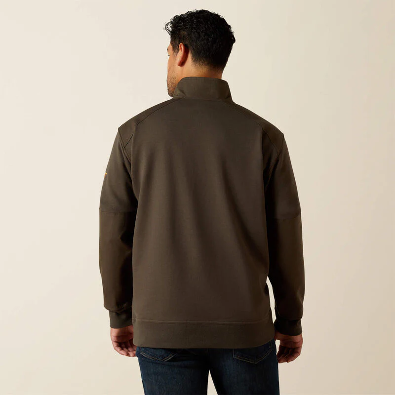 Ariat Men's Rebar Workman DuraCanvas 1/4 Zip Sweatshirt - Image 2