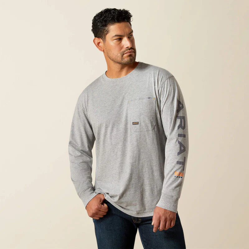 Ariat Men's Rebar Workman Logo T-Shirt - Image 4