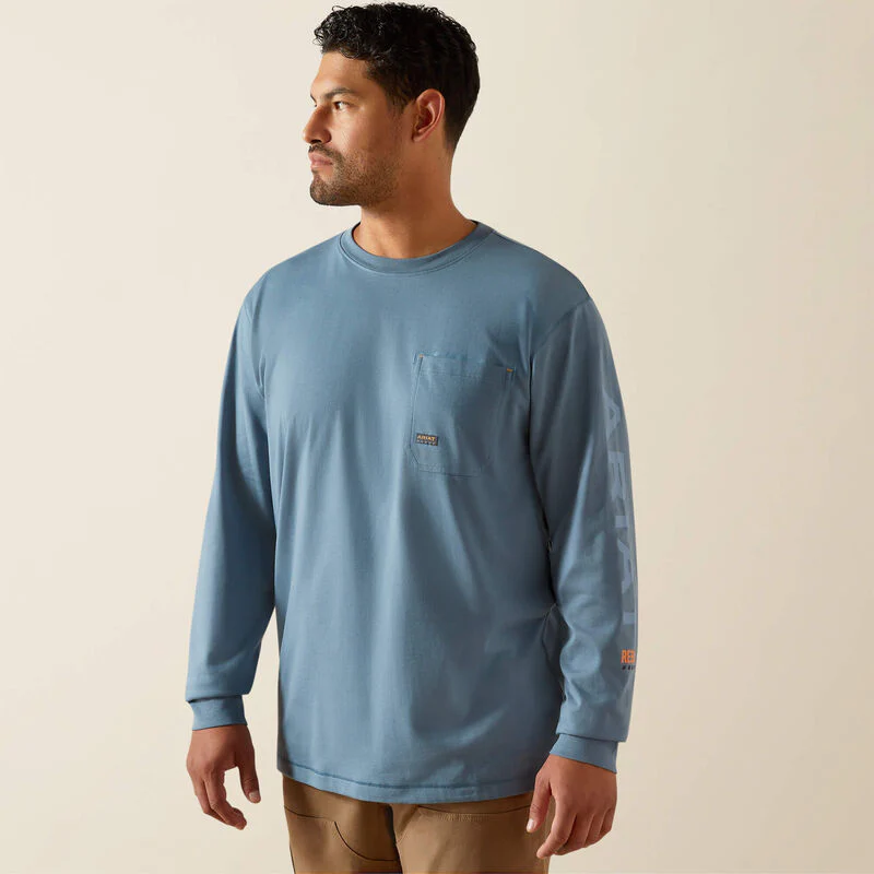 Ariat Men's Rebar Workman Logo T-Shirt - Image 5