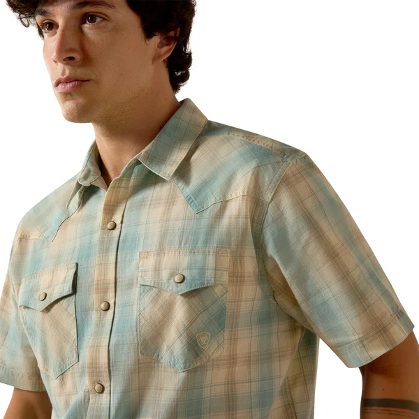 Ariat Men's Retro Hartman Fitted Snap Shirt - Image 3