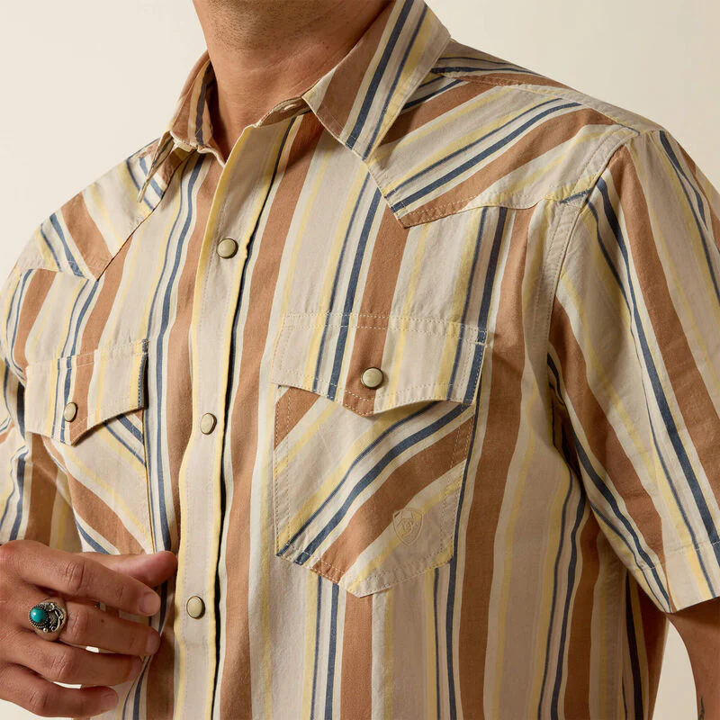 Ariat Men's Retro Hawthorne Fitted Snap Shirt - Image 3