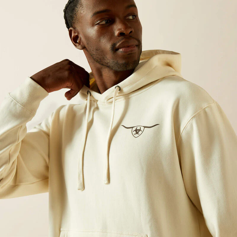 Ariat Men's Shield Steerhead Hoodie - Image 2