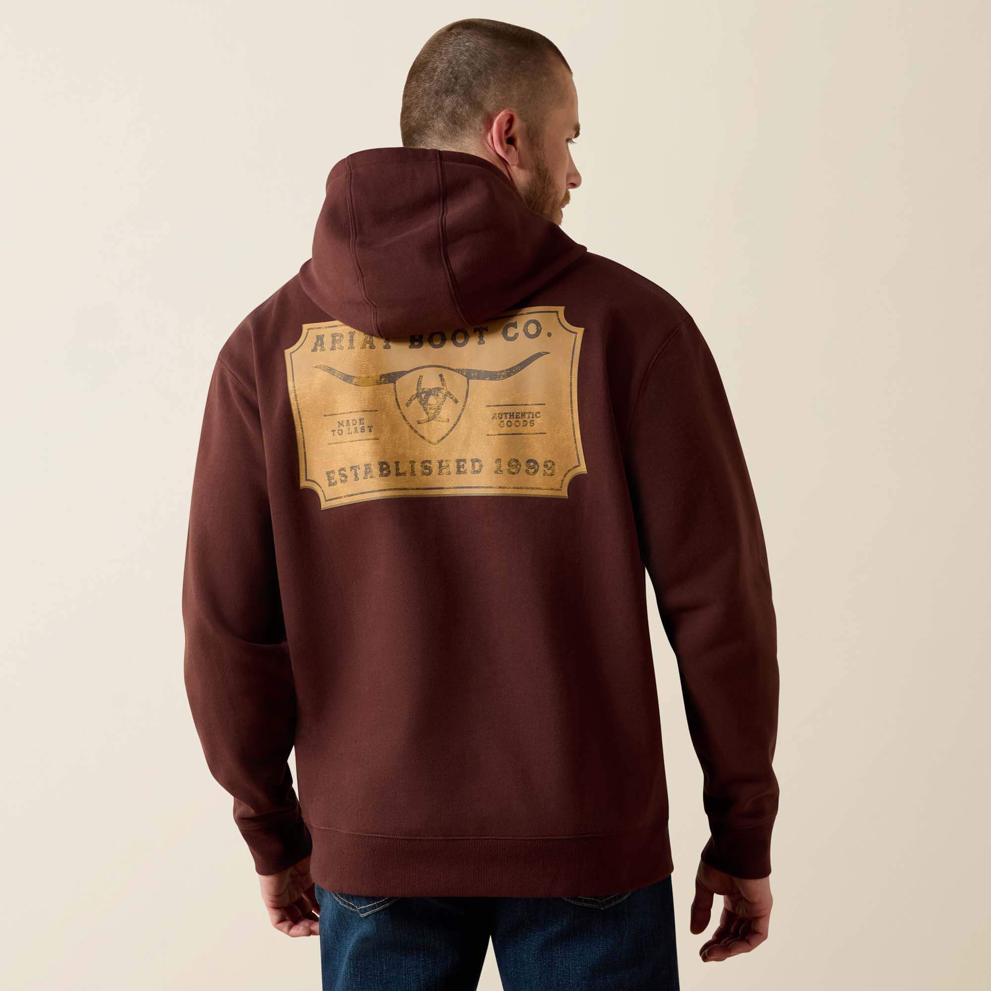 Ariat Men's Shield Steerhead Hoodie - Image 4