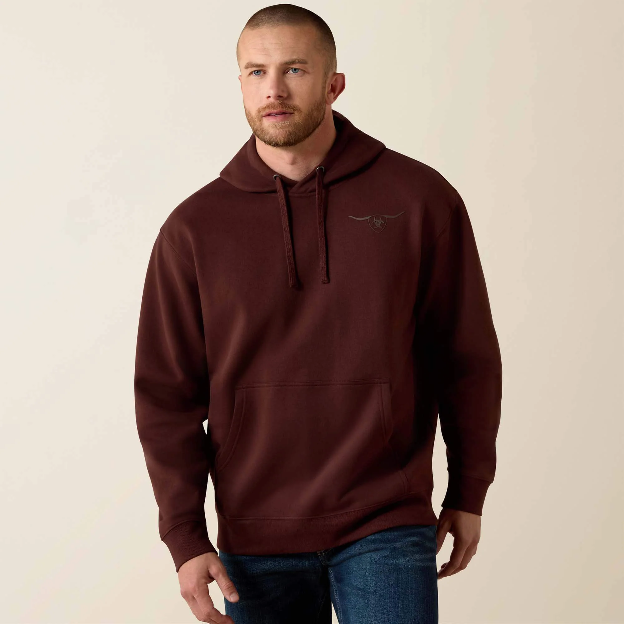 Ariat Men's Shield Steerhead Hoodie - Image 6