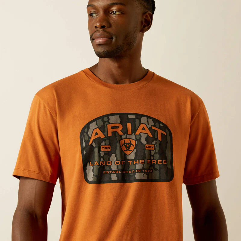 Ariat Men's Underlands Camo Badge T-Shirt - Image 3