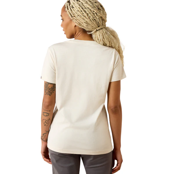 Ariat Women's Rebar Cotton Strong Standard V-Neck Short-Sleeve T-Shirt - Image 2