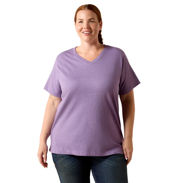 Ariat Women's Rebar Cotton Strong Standard V-Neck Short-Sleeve T-Shirt - Image 5