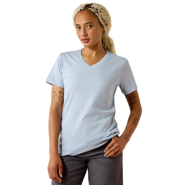Ariat Women's Rebar Cotton Strong Standard V-Neck Short-Sleeve T-Shirt - Image 6