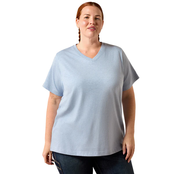 Ariat Women's Rebar Cotton Strong Standard V-Neck Short-Sleeve T-Shirt - Image 7