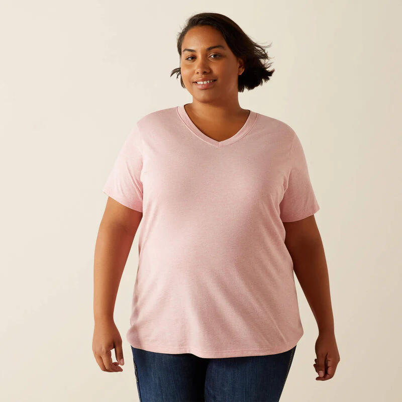 Ariat Women's Rebar Cotton Strong Standard V Neck T-Shirt - Image 12