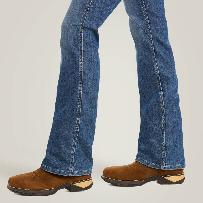 Ariat Women's Rebar Mid-Rise Raven DuraStretch Boot Cut Jeans - Image 2