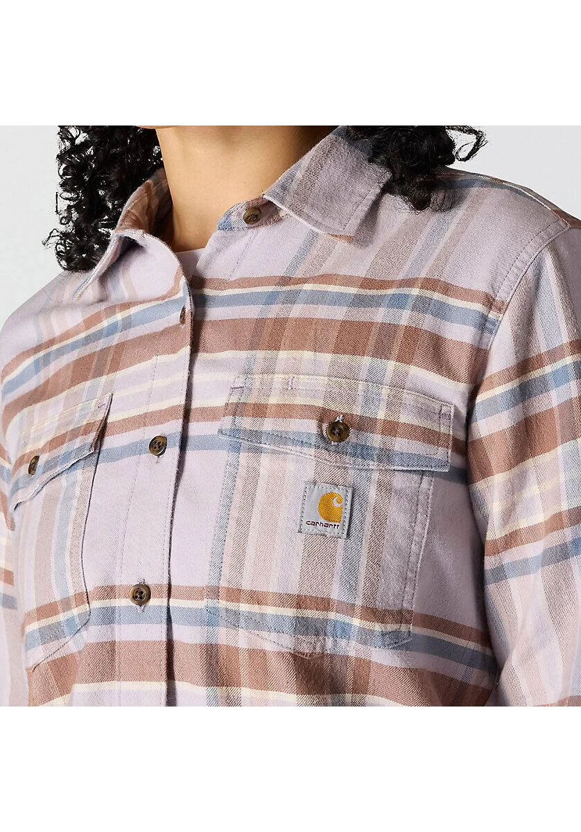 Carhartt Women's Tencel Fiber Series Relaxed Fit Plaid Shirt - Image 3