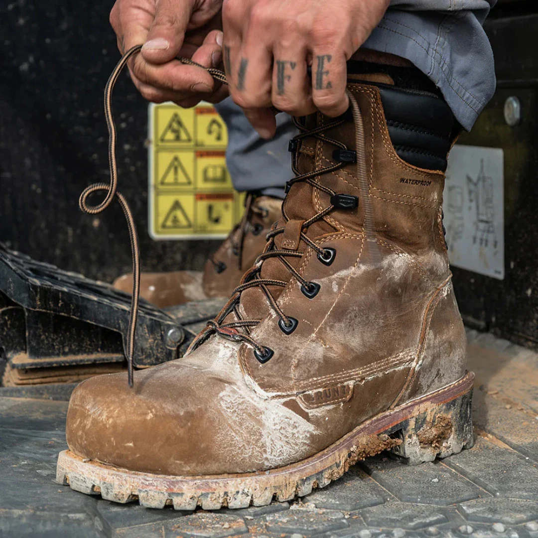 Brunt Men's DiStasio Welted Waterproof Logger Composite Toe Boot - Image 4