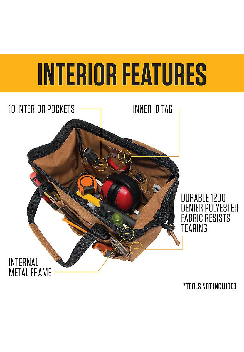 Carhartt 14-Inch 25-Pocket Heavyweight Tool Bag - Image 3