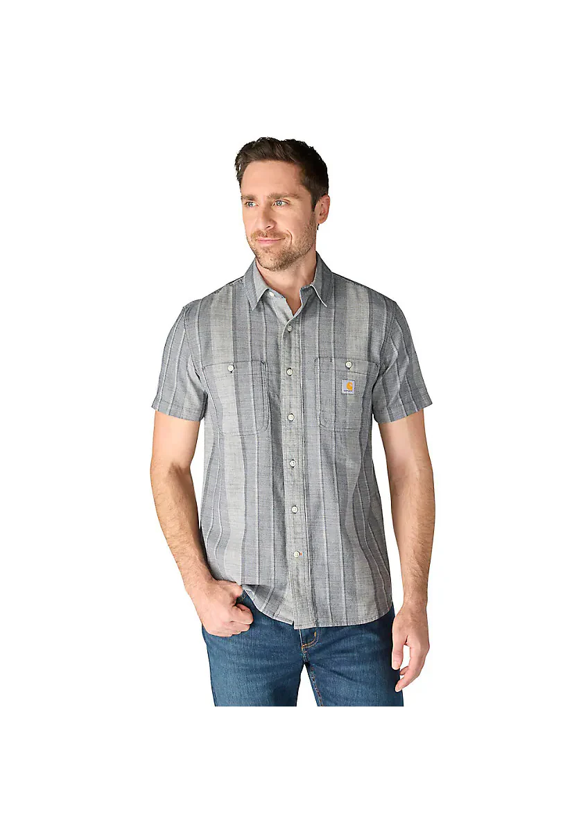 Carhartt Men's Bozeman Relaxed Short-Sleeve Plaid Shirt - Image 4